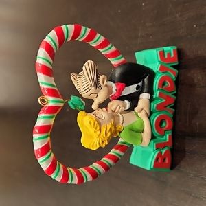 Vintage 1999 Sunday Funnies BLONDIE Christmas Ornament